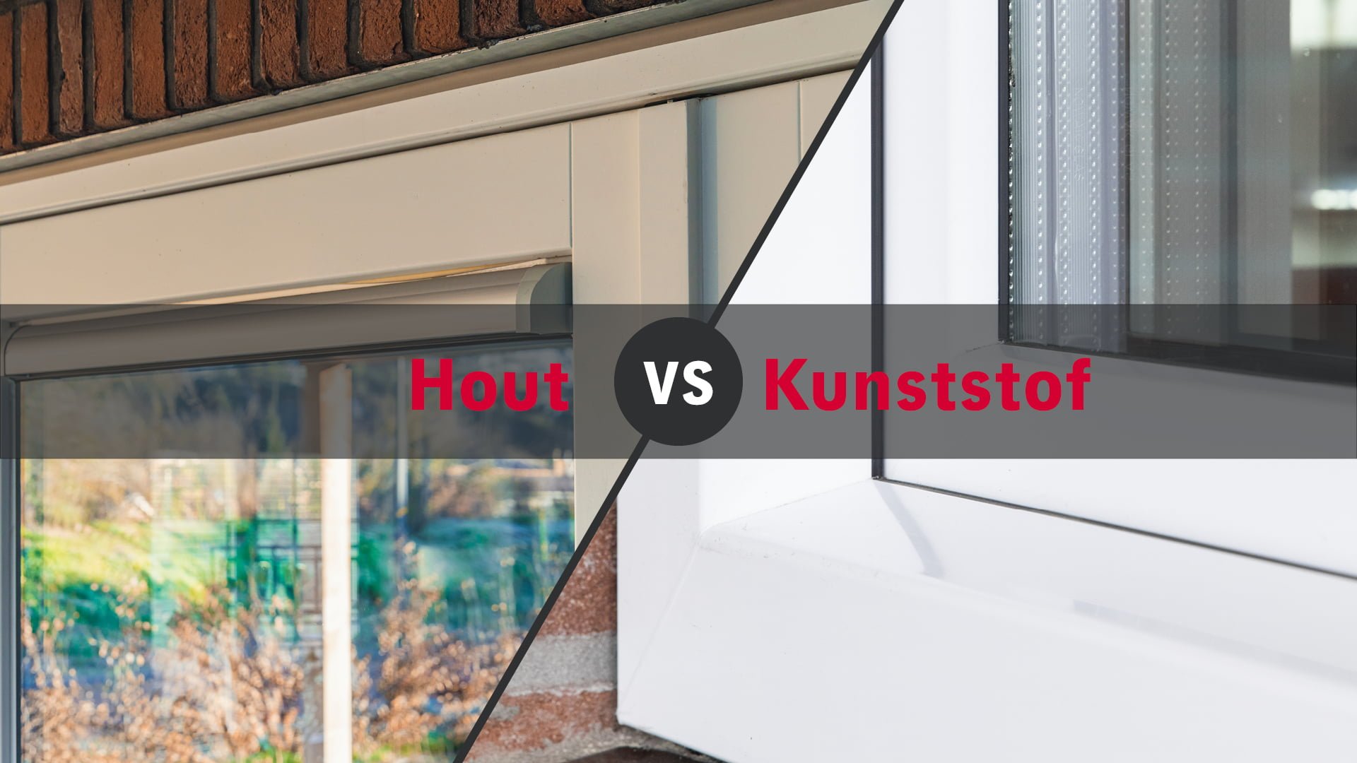 Hout of kunststof